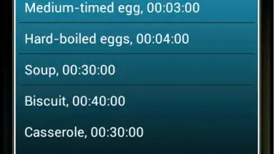 Captura de tela de Kitchen timer 5