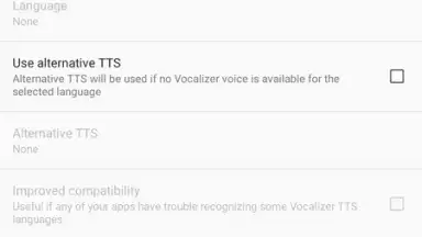 Captura de tela de Vocalizer TTS Voice 7