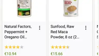 Captura de tela de iHerb 2