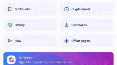 Captura de tela de Opera Browser 3