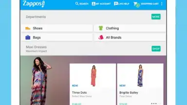 Captura de tela de Zappos 9