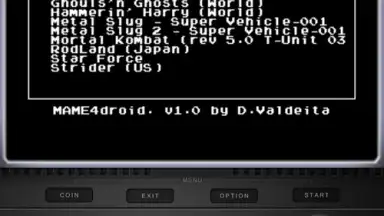 Captura de tela de MAME4droid 3