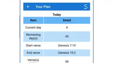 Captura de tela de Bible Plan 1