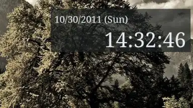 Captura de tela de Seconds Clock Widget 4