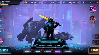 Captura de tela de Cyber Fighters 2