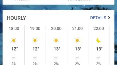 Captura de tela de Apex Weather 6