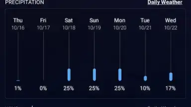 Captura de tela de Local Weather Widget 11