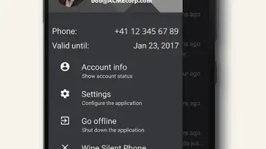 Captura de tela de Silent Phone 5