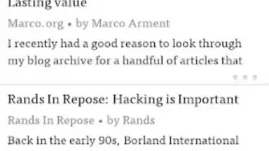 Captura de tela de Instapaper 2