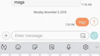 Captura de tela de Samsung Messages 4