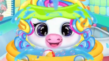 Captura de tela de Newborn unicorn care game 3