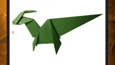 Captura de tela de Origami dinosaurs paper shapes 13