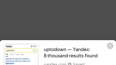 Captura de tela de Yandex Browser Beta 3