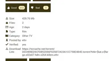 Captura de tela de KickassTorrents App 5