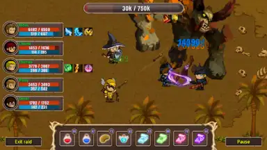 Captura de tela de Epic Raiders - Old School RPG 6