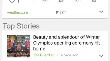 Captura de tela de Google News and Weather 2