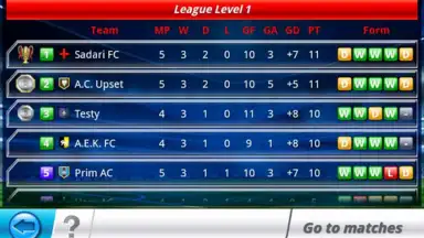 Captura de tela de Top Eleven 5
