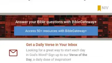 Captura de tela de Bible Gateway 1