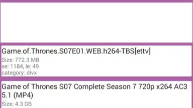 Captura de tela de Laura Android's Best Torrent Search 1