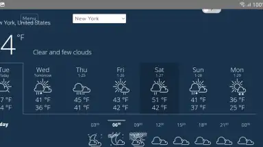Captura de tela de SSuite Dune Weather App 2