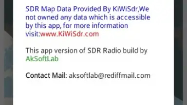 Captura de tela de SDR Radio 1