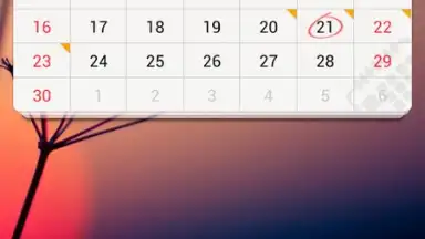 Captura de tela de GO Calendar Widget 3