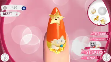 Captura de tela de Cute Nail Art Designs Game 3D 3
