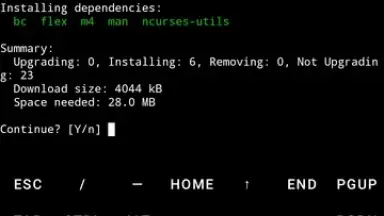 Captura de tela de Termux 9