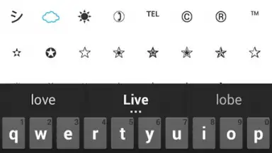 Captura de tela de ASCII Text Symbols 7