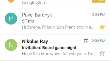 Captura de tela de Gmail GO 8