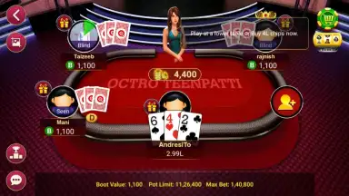 Captura de tela de Teen Patti Octro 4