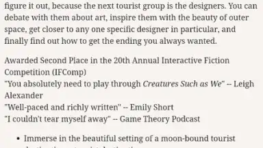 Captura de tela de Creatures Such as We 6