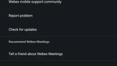 Captura de tela de WebEx Meetings 21