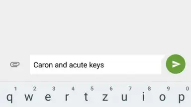 Captura de tela de Czech Diacritic Keyboard 2