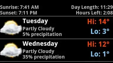 Captura de tela de Rings Digital Weather Clock 2