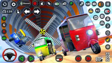 Captura de tela de Tuk Tuk Taxi Driving Games 3D 2