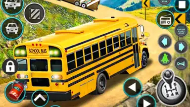 Captura de tela de Offroad School Bus Driver Game 8