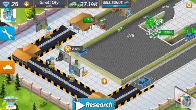 Captura de tela de Idle Car Factory 2