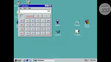 Captura de tela de Win 98 Simulator 12