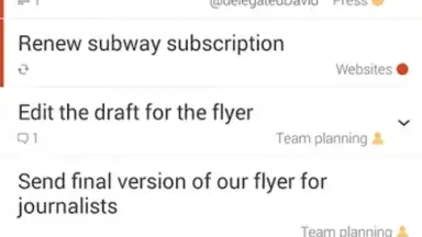 Captura de tela de Todoist 3