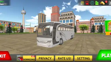 Captura de tela de City Coach Bus Simulator 3D: New Bus Games Free 4