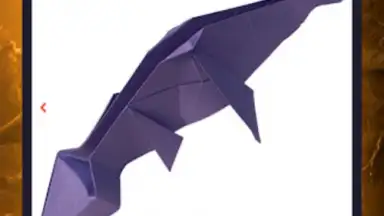 Captura de tela de Origami dinosaurs paper shapes 1