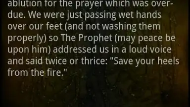 Captura de tela de Sahih Al Bukhari 5