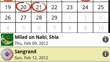 Captura de tela de Desi Calendar 6
