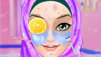 Captura de tela de Hijab Girl Salon- Muslim Fashion Princess Makeover 3