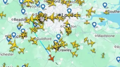 Captura de tela de Flightradar24 12