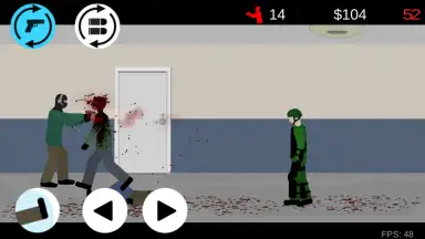 Captura de tela de Flat Zombies: Cleanup and Defense 10