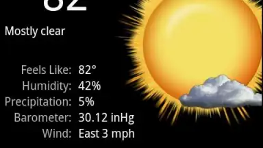 Captura de tela de Palmary Weather 7