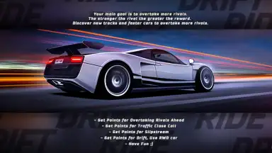Captura de tela de Drift Ride - Traffic Racing 1