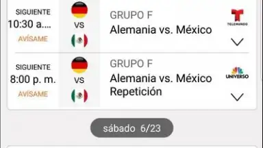Captura de tela de Telemundo Deportes 6